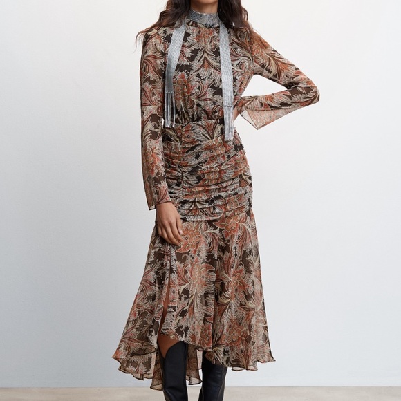 PAISLEY DRESS- MANGO - Picture 2 of 6